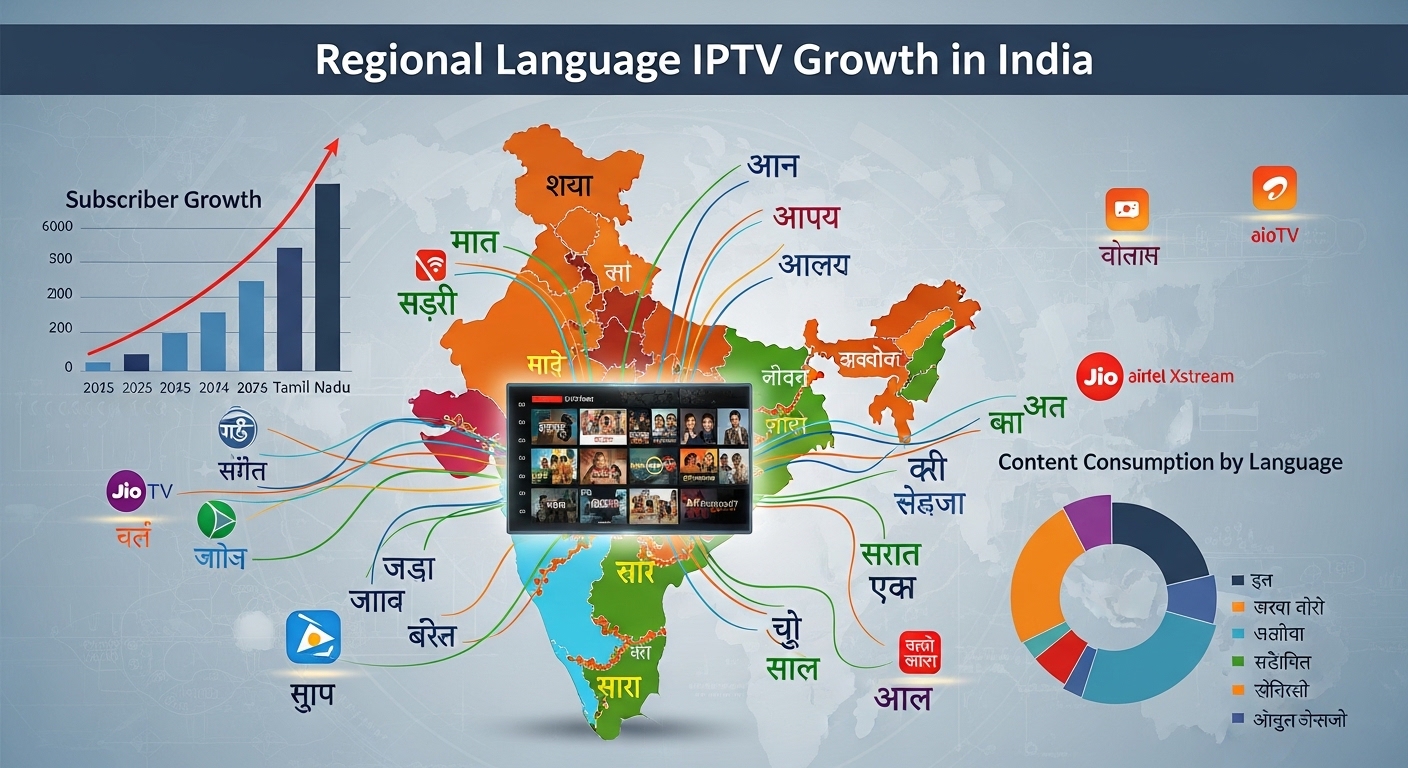 Regional Language IPTV Growth in India