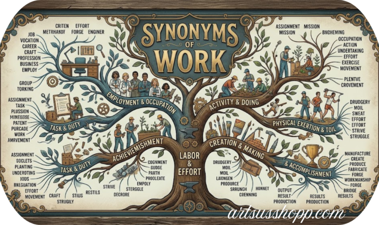 Synonyms of Work