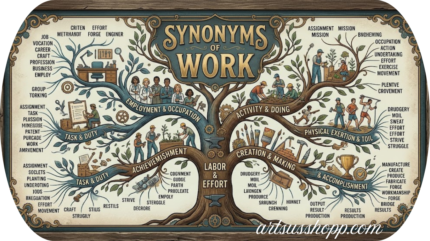 Synonyms of Work