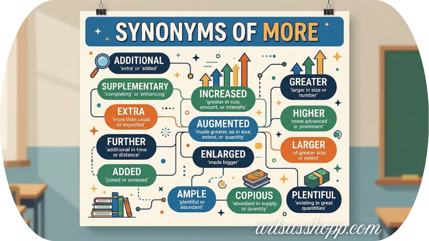 Synonyms of More